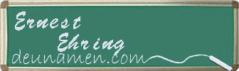 Ernest Ehring Visitenkarte